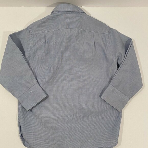 Crewcuts End On End Thompson Boys Shirt Blue Size 4 - Picture 7 of 9